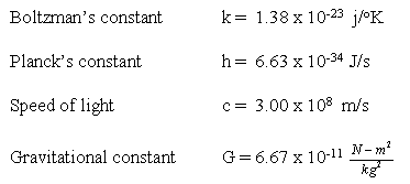 Universal Constants
